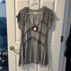 Knox Rose Gray Tunic Top